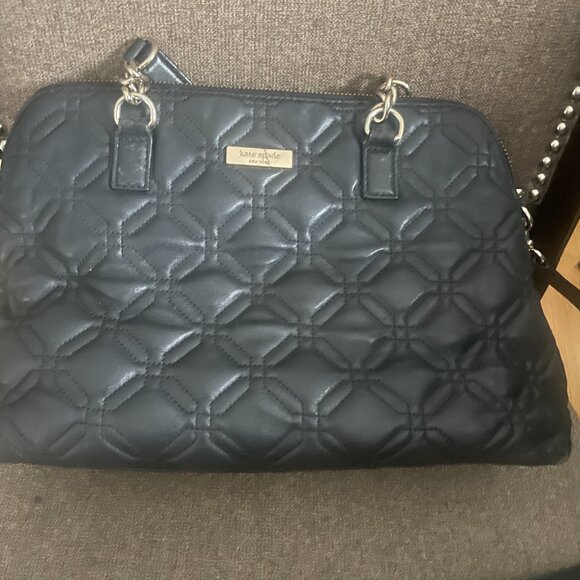 Kate Spade Black Astor Court Rachelle Quilted Leather Satchel Crossbody Bag - Picture 2 of 13